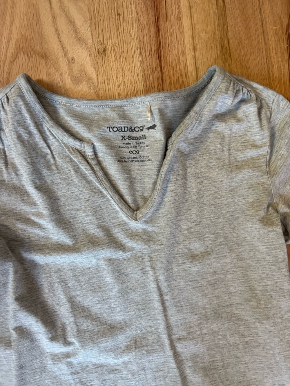 TOAD&Co Women's Heather Gray V-Neck tunic - X-Small